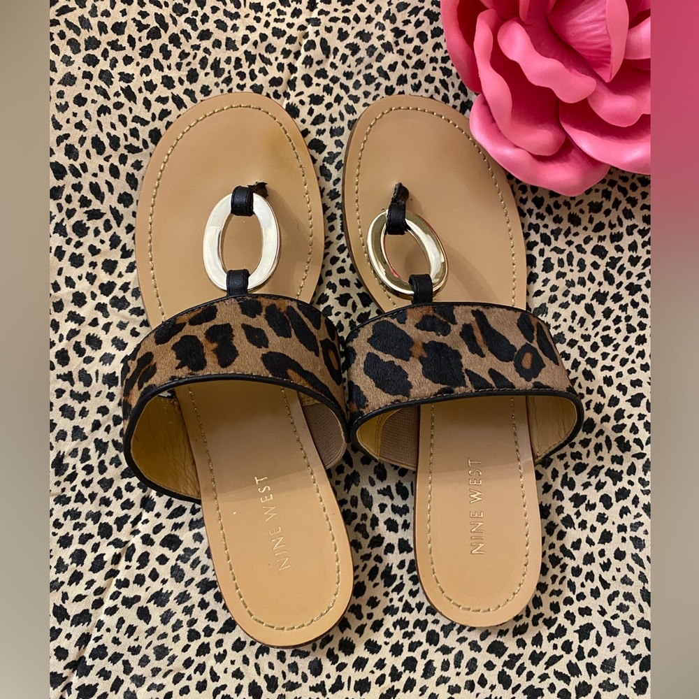 Nine West Animal Fur Sandals